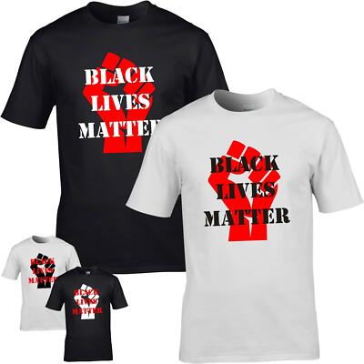 BLACK LIVES MATTER Shirt Herren Unisex schwarz weiß S - 5XL CrazyShirt