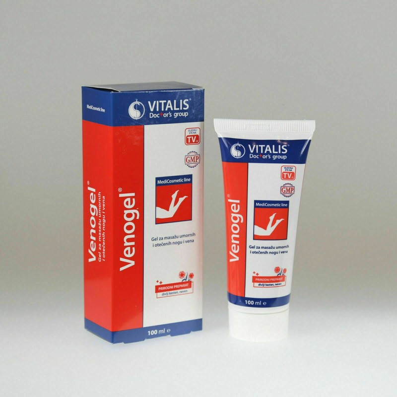 Vitalis Gel Creme Gegen Venen 100ml Venogel Beinrheumatische Schmerzen, Muske...