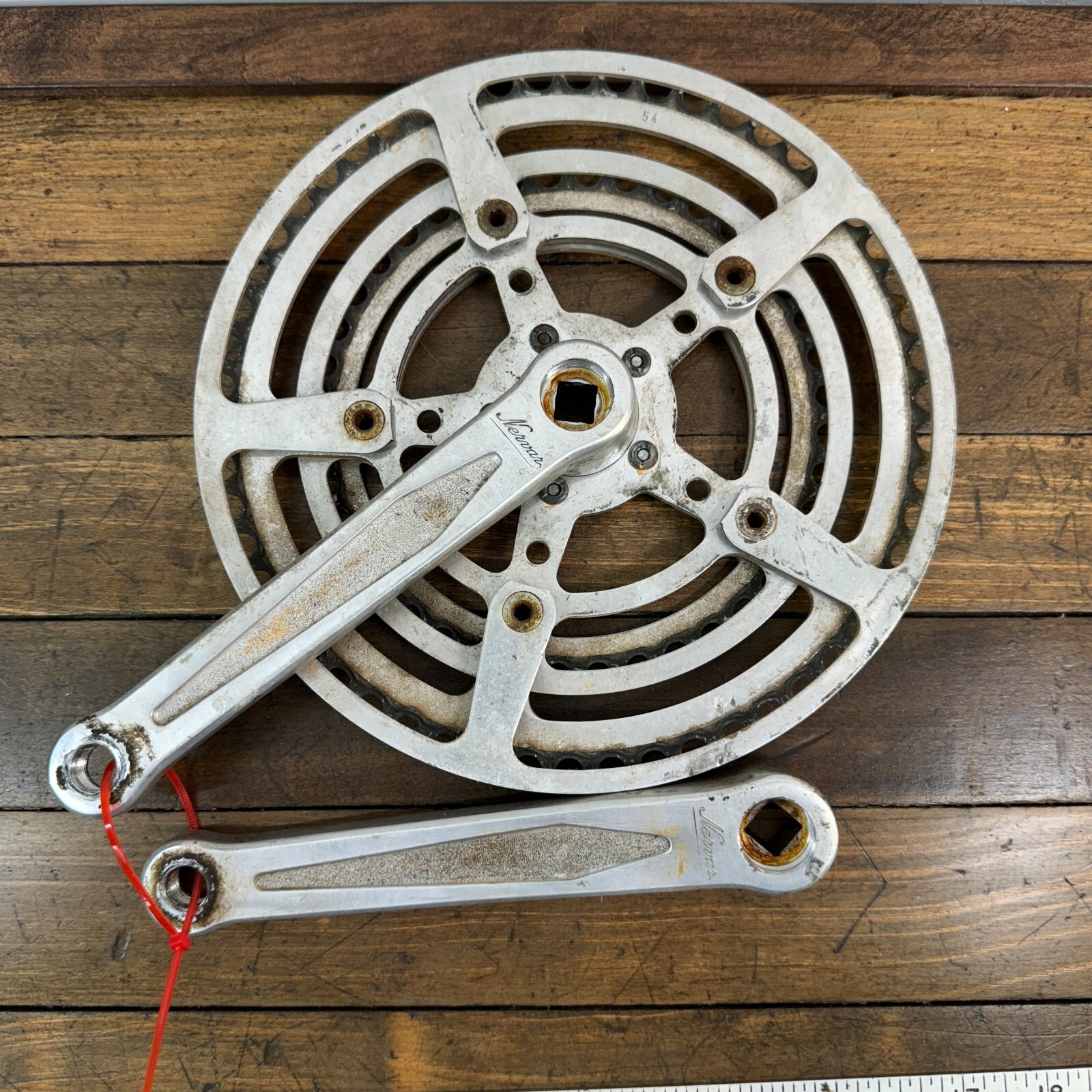 人気ブランドを Nervar Vintage Crank BSA France Double 40 52t mm 170 Set パーツ
