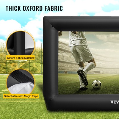 VEVOR Inflatable Projector Screen 24FT Movie Screen Outdoor Theater w/ Blower