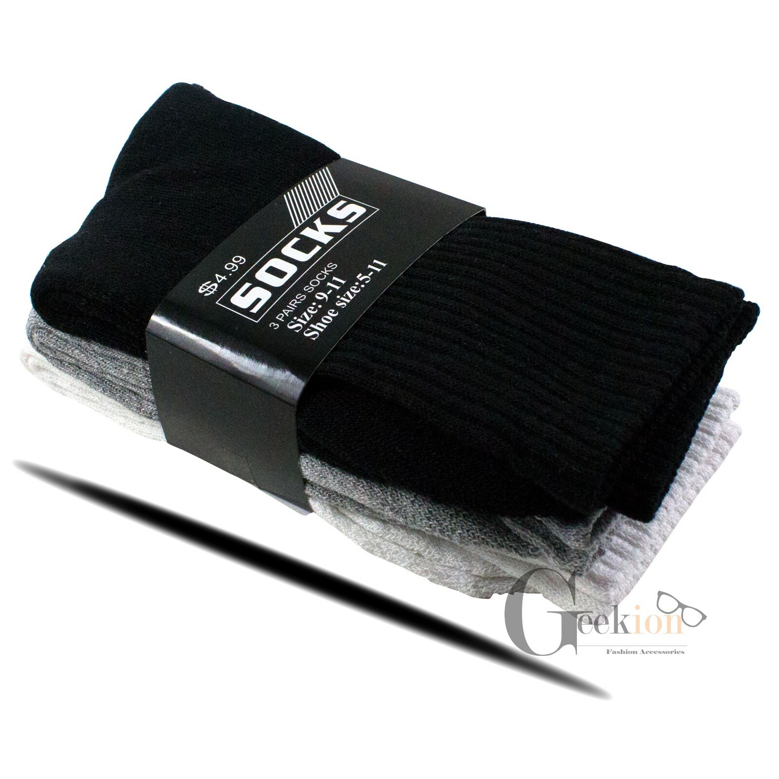 Lot 3-12 Pairs Mens Cotton Athletic Sports Work Crew Solid Socks Size 9-11 10-13