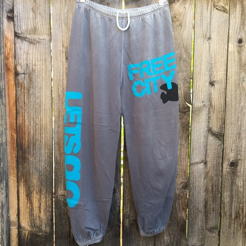 Free City Sweatpants Super Vintage OG FreeCity Gray Sweats eBay