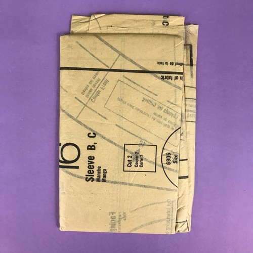 Uncut Vtg Misses Dress Sz 16 Bust 38 Butterick 6905 Mandarin Collar Button Front