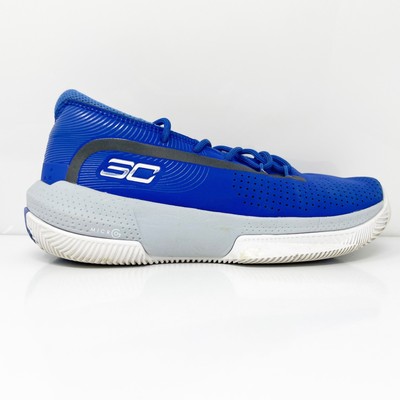 

Баскетбольные кроссовки Under Armour Boys SC 3 Zero III 3022117-400 Blue Basketball Shoes Sz 4Y, Синий, SC 3 Zero III