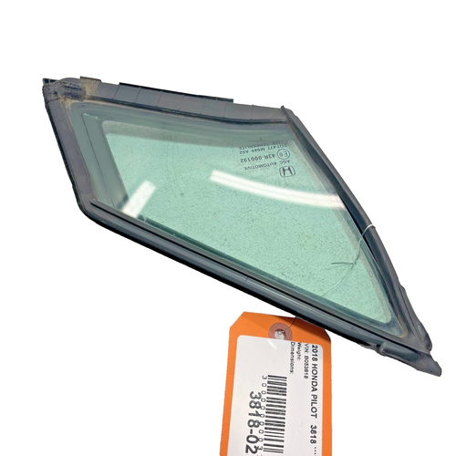 16-21 Honda Passport Front Passeng Side Door Fixed Vent Quarter Window Glass OEM