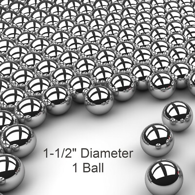 One 1-1/2'' Inch G100 Carbon Steel Ball Bearing Ball