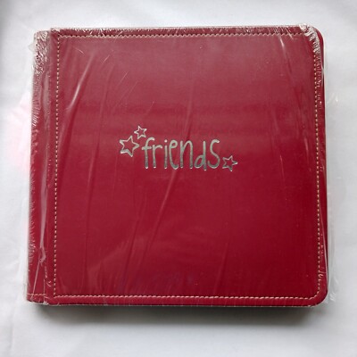 Creative Memories Red Friends Picfolio Scrapbook Album  Leatherette Sealed 8''×8''