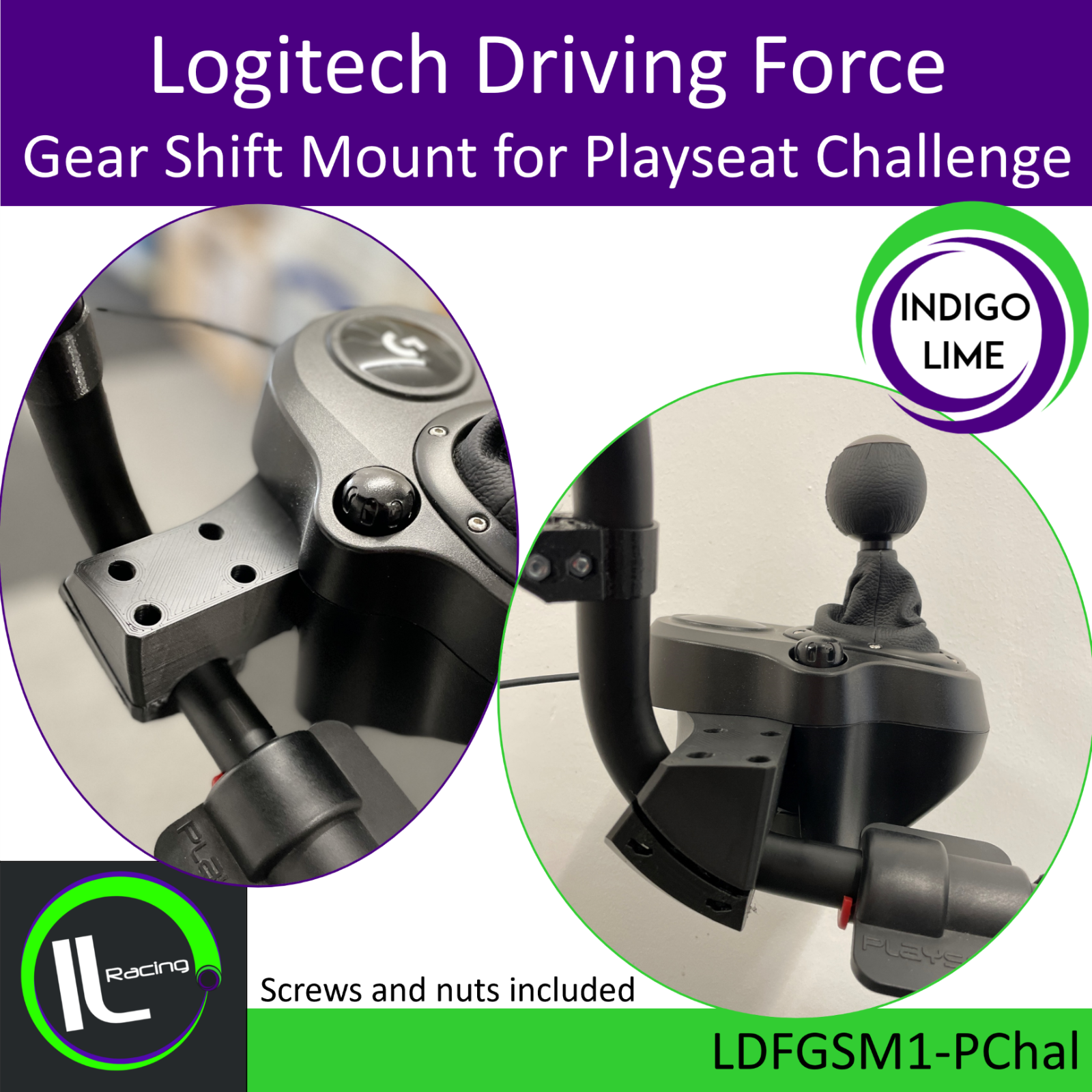 Logitech Driving Force Gear Shifter Mount for Playseat