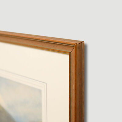 19th Century Watercolour - Looking to the Mountain Tops