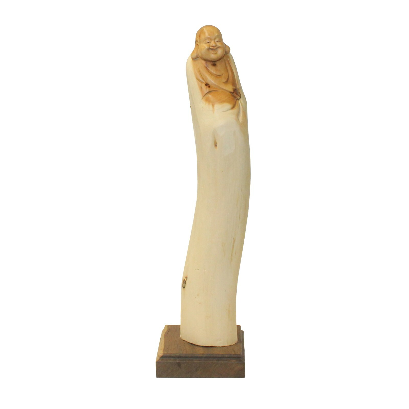 Chinese Cypress Wood Carved Irregular Shape Happy Buddha Statue ws1025S Chinese Cypress Wood Carved Irregular Shape Happy Buddha Statue ws1025S