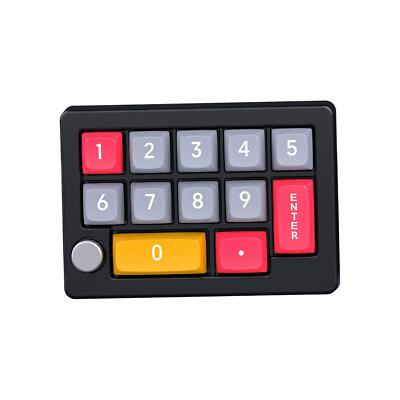 Programming Macro Pad Keypad Medias One Handed Mechanical Gaming Keyboard