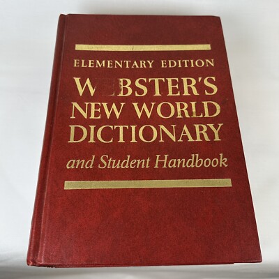 Vintage Webster's New World Dictionary and Student Handbook 1966 Elementary Ed.
