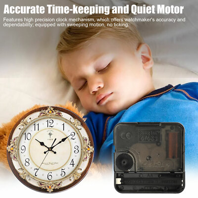 Quartz Clock Movement Mechanism DIY Repair Hands Replacement Parts Tools Kit 30X