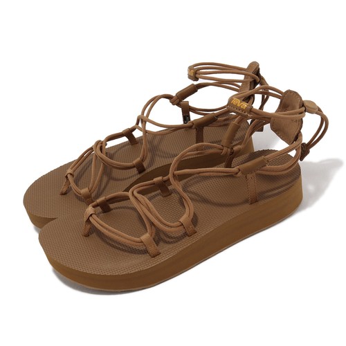 

Teva W Midform Inifinity Lion Коричневые женские повседневные сандалии на платформе 1127890-LIO, Коричневый, W Midform Inifinity