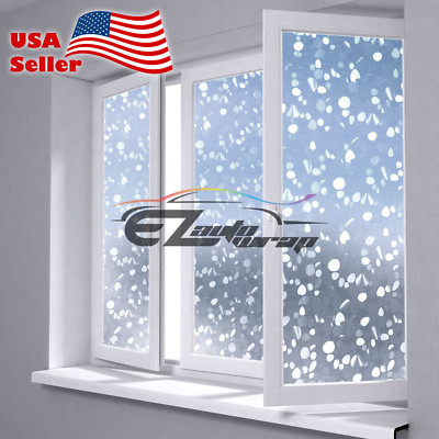 Premium Window Frosted Film Glass Home Office Bathroom Security Privacy