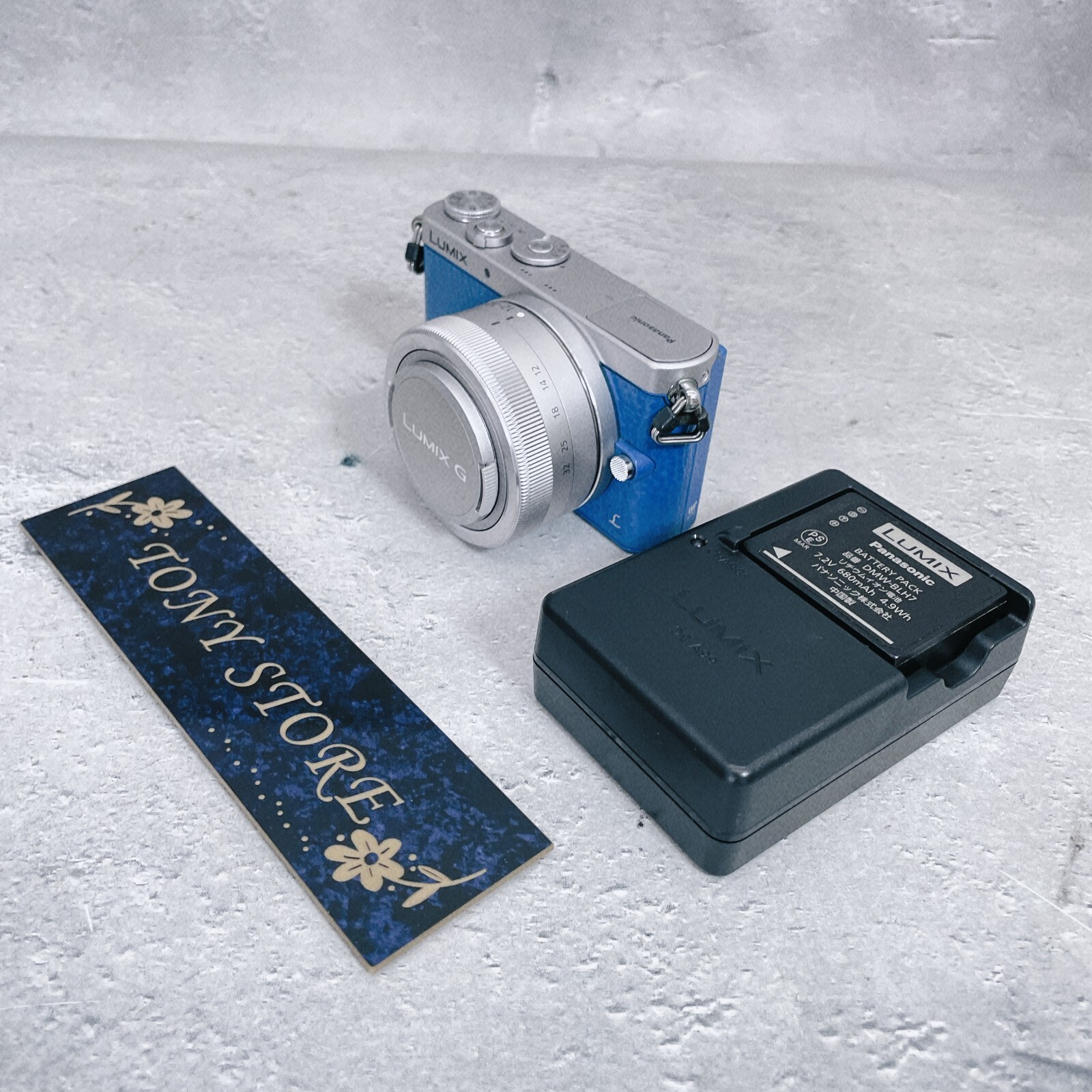Panasonic - Panasonic DMC−GM1S DMC-GM1SK Panasonic Lumix DMC-GM1SK Mirrorless Single Lens Blue