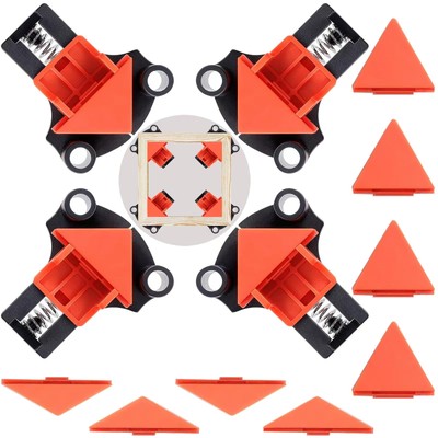 60/120 Degree Multi Angle Pro Corner Clamp for Woodworking Set of 4, Adjustable