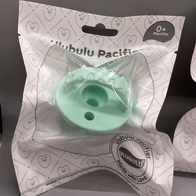 Ulubulu Pacifier Silicone Soother GREEN STARS   New Sealed