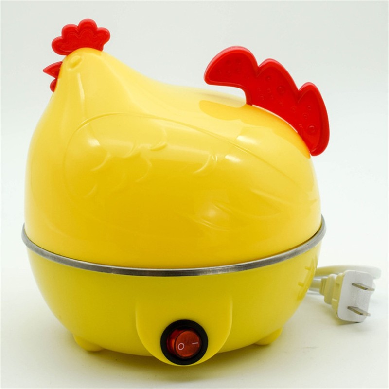 White Yellow Egg Cooker Made Of Food-grade PP Enjoy Delicious Eggs Anti-heat