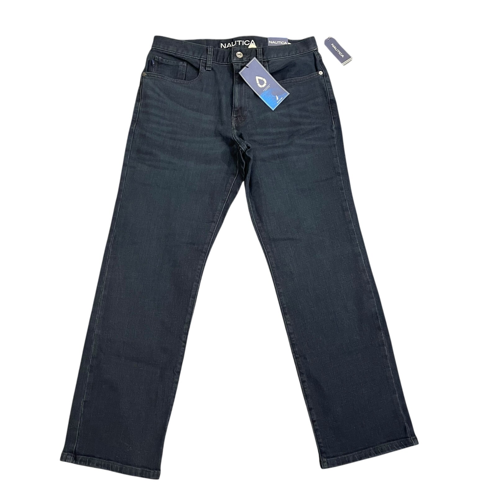 NWT Nautica Men's Original Relaxed Straight Stretch Denim Jeans 4 Colors All Siz