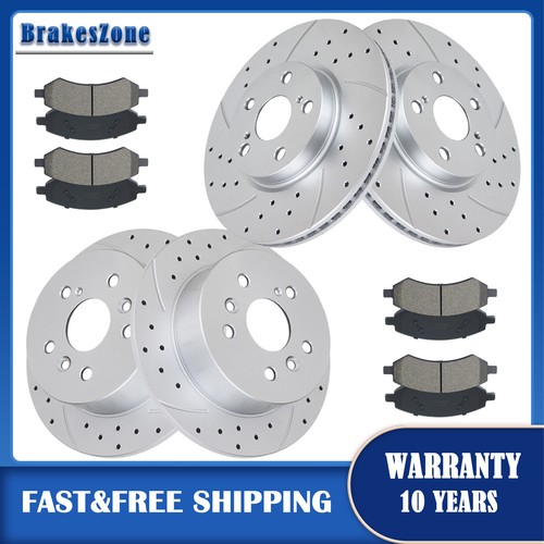 299mm Front 280mm Rear Brake Rotors Pads Kit Fit for Ford Fusion Mazda 6 Brakes