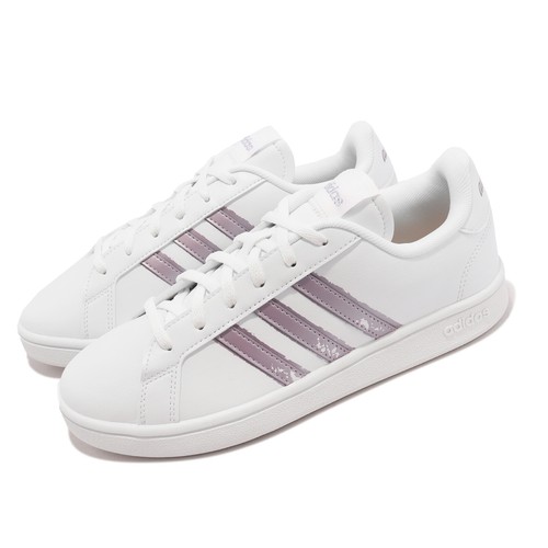 Adidas Grand Court Beyond White Purple Женская повседневная обувь для образа жизни GW9247