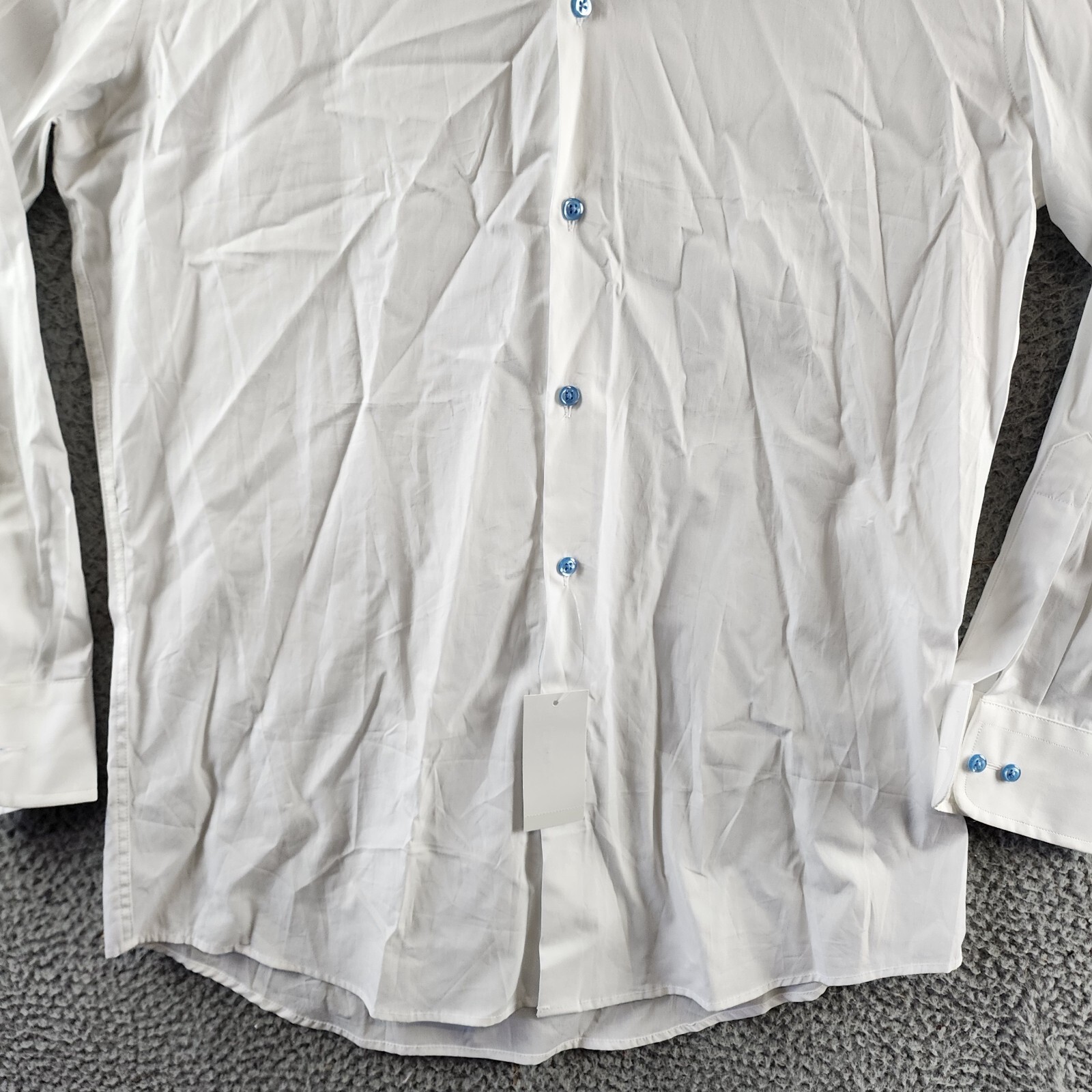 The Men's Store at Bloomingdale's Regular Fit Dress Shirt Men's 32/33 White 15.5 - Picture 2 of 13