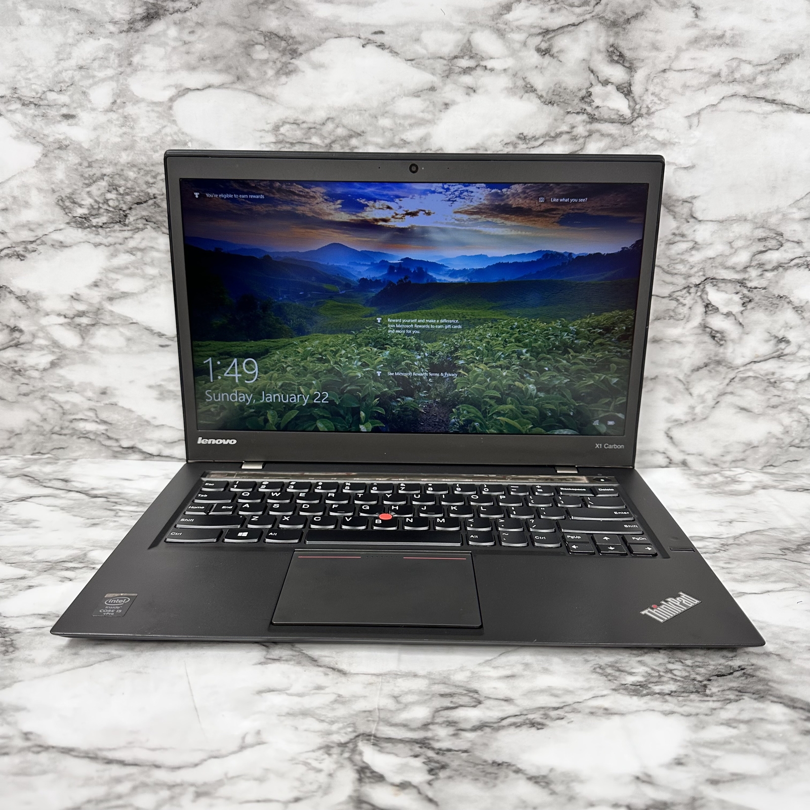 Lenovo ThinkPad X1 Carbon i5-4300U 2.5GHz 4GB RAM 180GB M2 SSD Win 10 Pro - Picture 1 of 12
