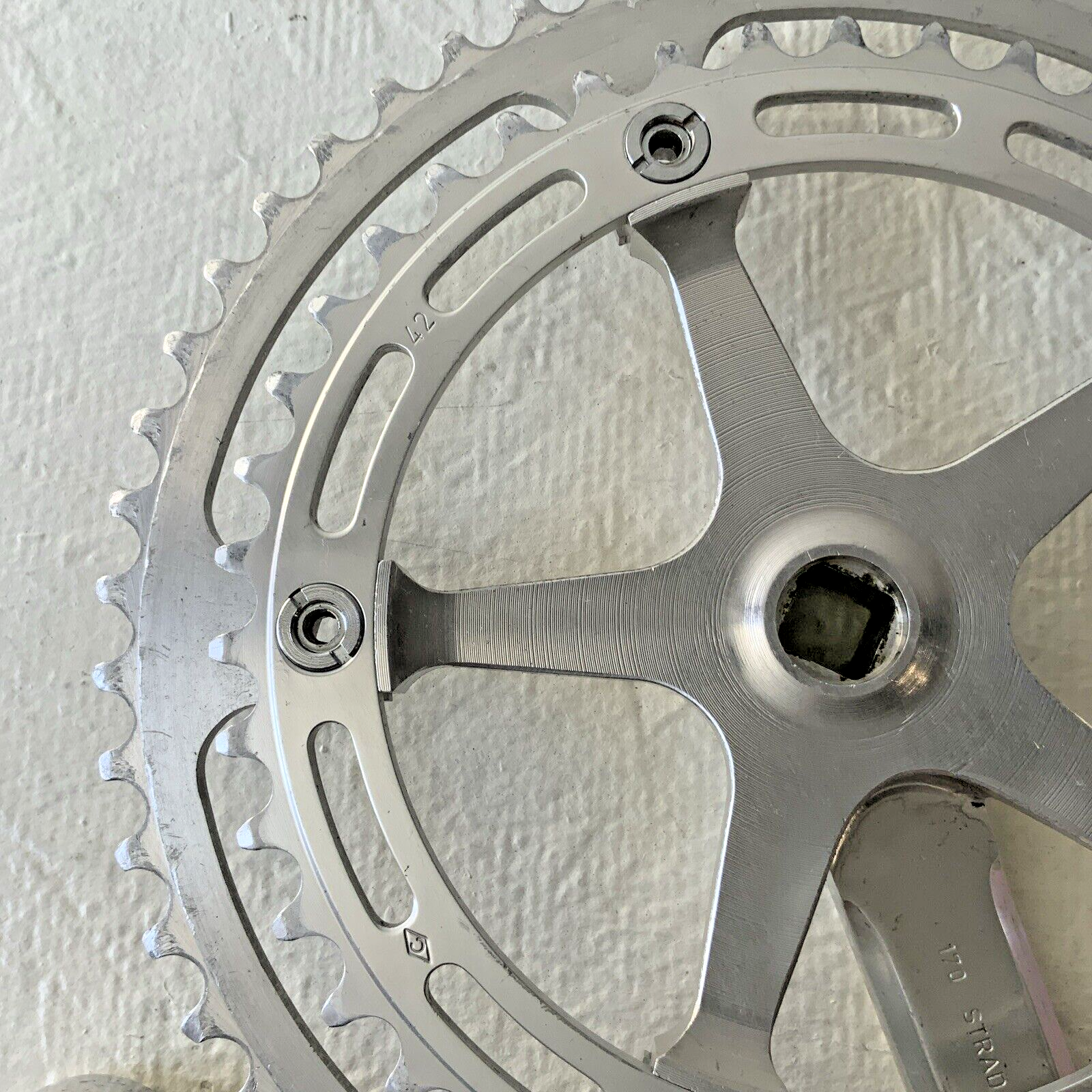 CAMPAGNOLO SUPER RECORD CRANKSET DOUBLE 53-42 TOOTH 170 MM ARM LENGTH