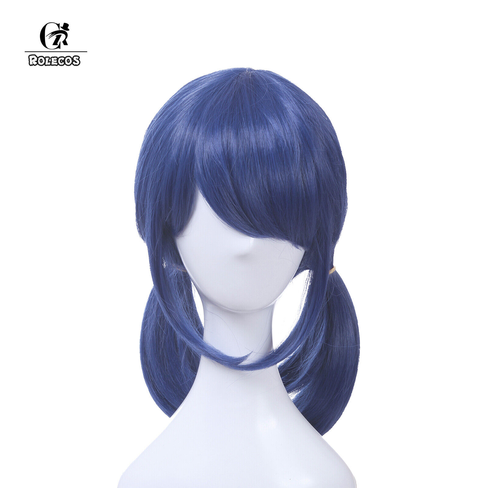 Anime Girls Dark Blue Cosplay Wigs Straight Ponytails Cosplay Wig Halloween Hair eBay