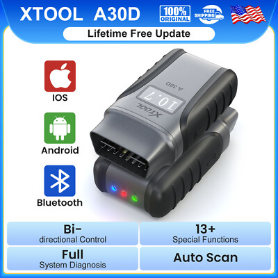 XTOOL A30D Auto OBD2 Scanner Diagnostic Bidirectional Tool Lifetime Free Update
