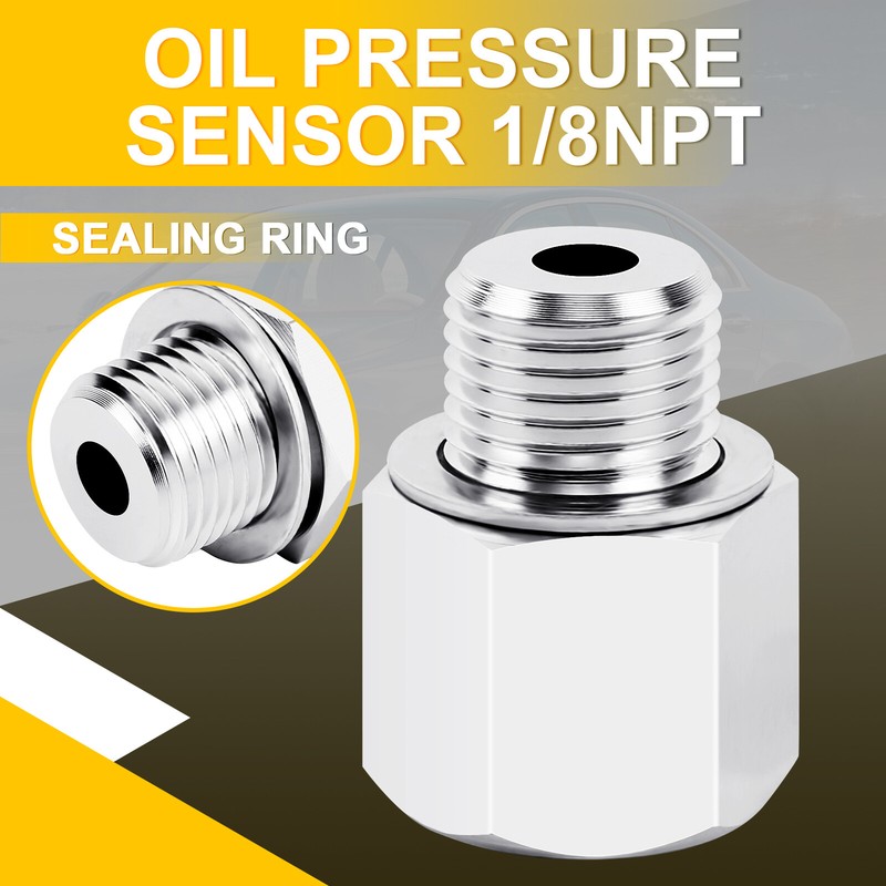 LS1 Engine Swap M16x1.5 Adapter to 1/8 NPT Oil Pressure Sensor Gauge LS1 LS3 GM