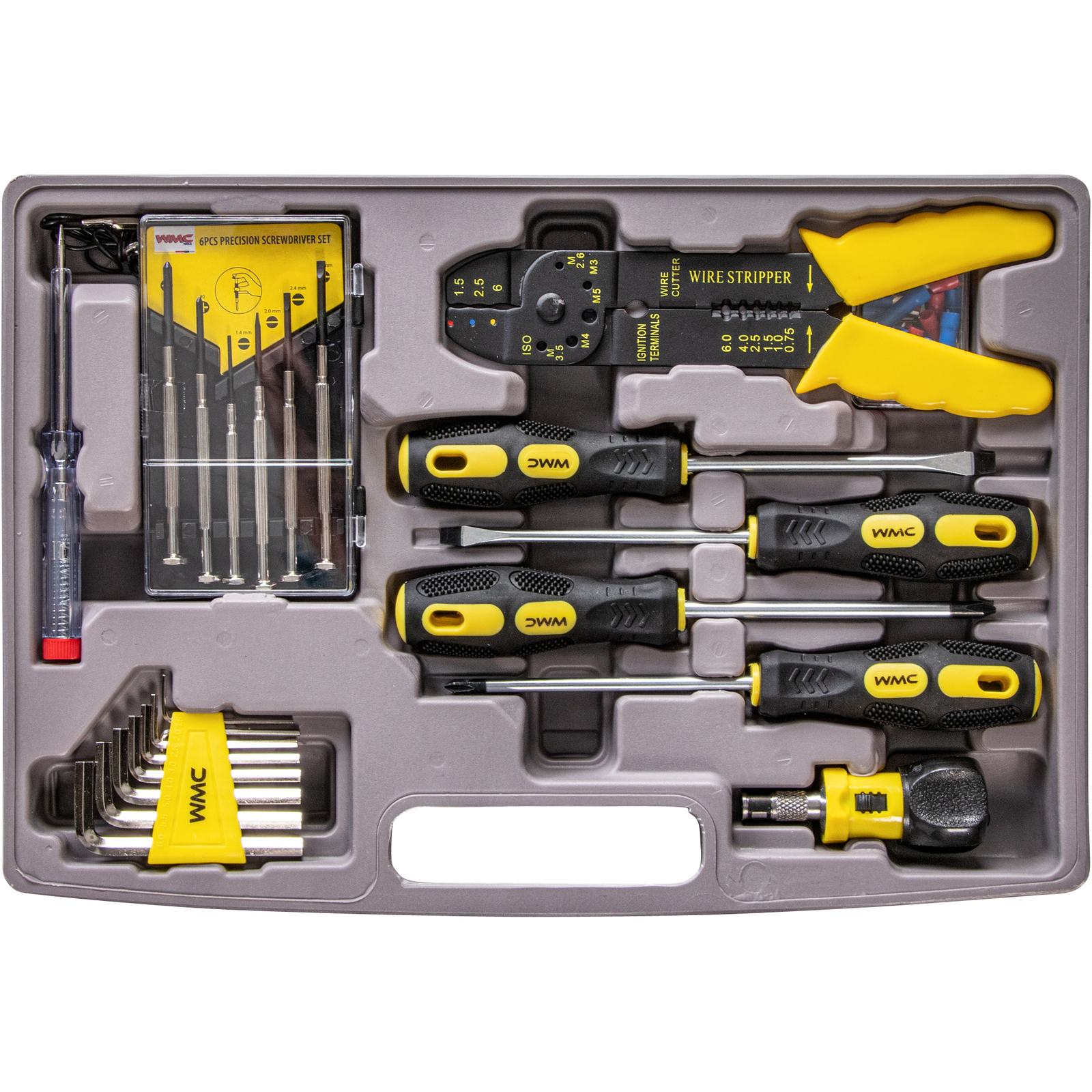 Werkzeugkoffer Werkzeug Set WMC Tools 135 Teile Kasten Box Kiste Heimwerker Bits