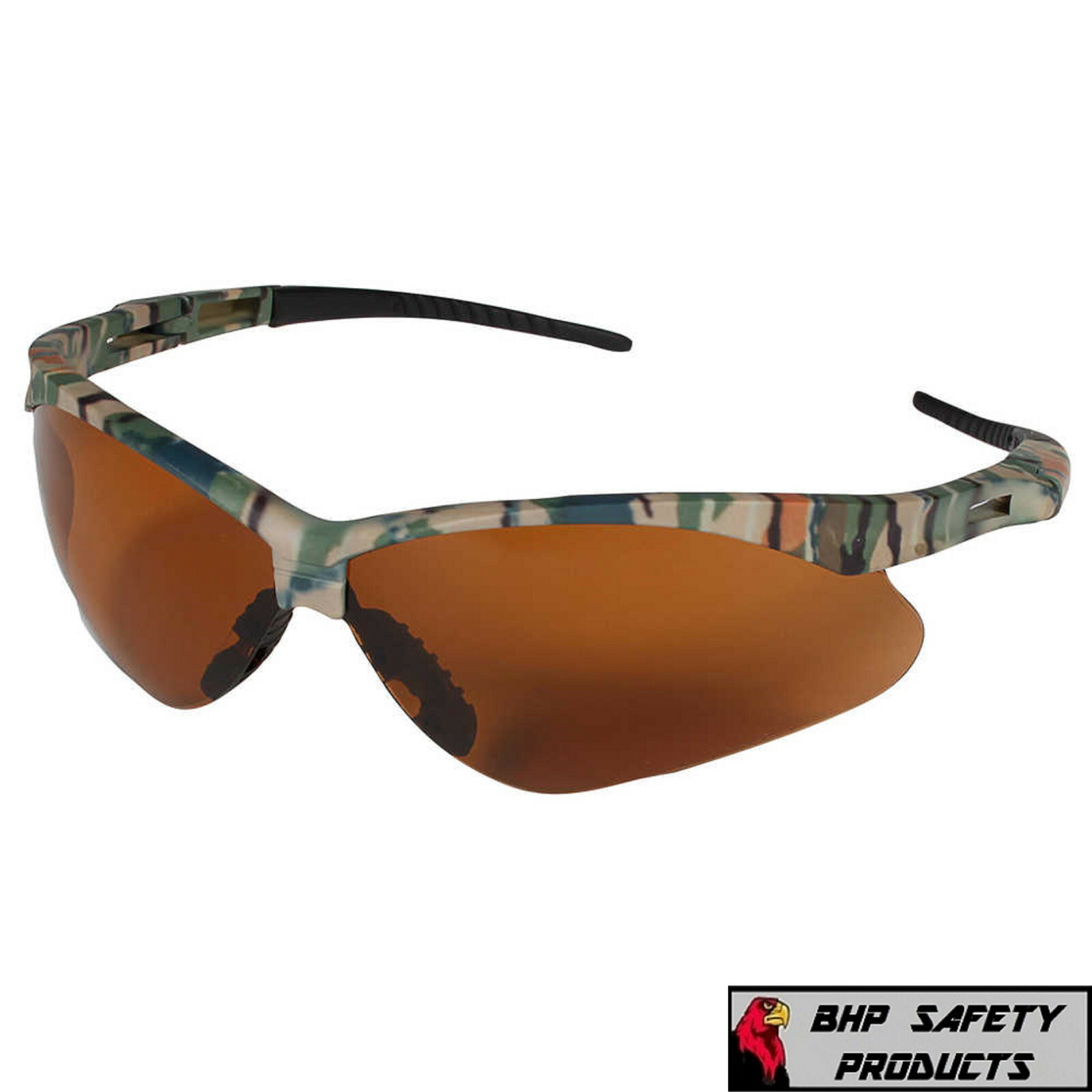 KLEENGUARD 19644 NEMESIS SAFETY GLASSES CAMO FRAME BRONZE LENS SUNGLASS (1 PAIR)