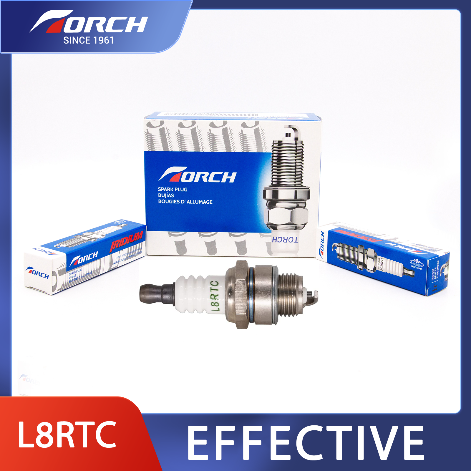 TORCH L8RTC Spark Plugs for NGK BPMR8Y Champion RCJ6Y TORCH L8RTC Spark Plugs for NGK BPMR8Y Champion RCJ6Y