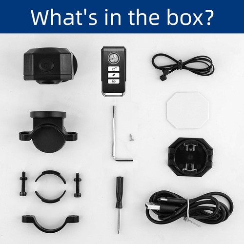 DIY Pairing Anti-theft Vibration Security Alarm System w/ Remote E-Bike Van Bag