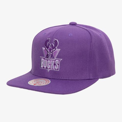 МУЖСКАЯ ОДНОТОННАЯ КЕПКА MITCHELL & NESS NBA HWC BUCKS - ФИОЛЕТОВЫЙ