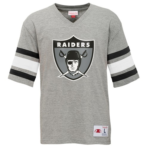 Футболка Mitchell & Ness NFL Youth (8-20) Oakland Raiders Post Season Run с V-образным вырезом