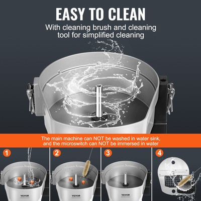 VEVOR Electric Vegetable Slicer 4 in 1 Food Cutter 200W Vegetable Chopper Dicer