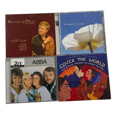 CD Lot ABBA Millennium Air Supply Love Songs Putumayo World Music Holly Near 4PK