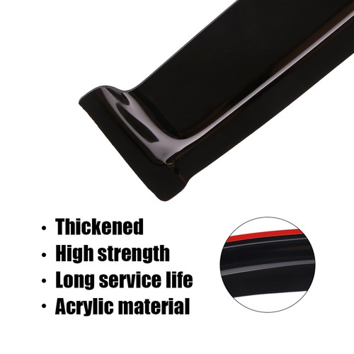 Dark Black Side Wind Deflectors Window Visors Vent For 01-05 Honda Civic Coupe