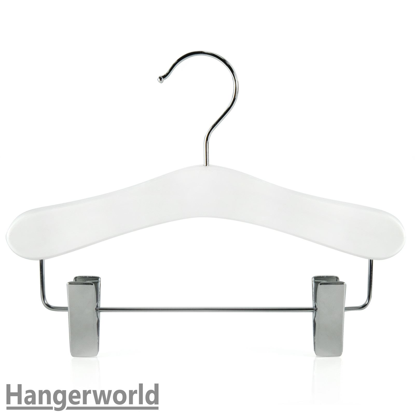Hangerworld Lot De 6 Cintres En Bois A Pinces Pour Bebe 25cm