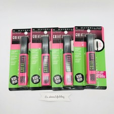 4 MAYBELLINE Great Lash Mascara 100 BLACKEST BLACK New in ...