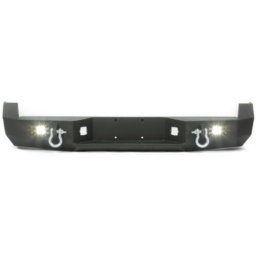 ::For 2005-2015 Toyota Tacoma Rear Bumper w/License Plate & LED Lights (Steel)