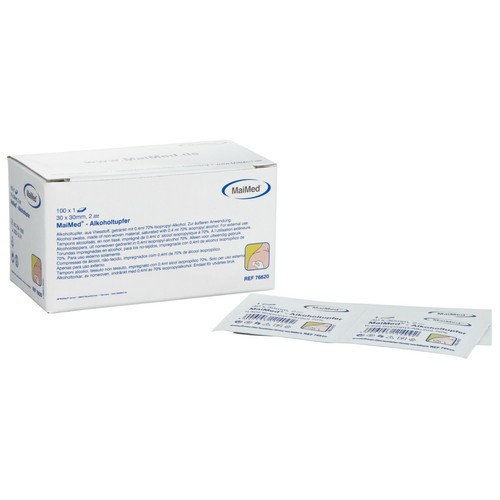 100 Alcohol Swaps MaiMed GmbH; PZN: 9391893  Alkoholtücher - sofort lieferbar 