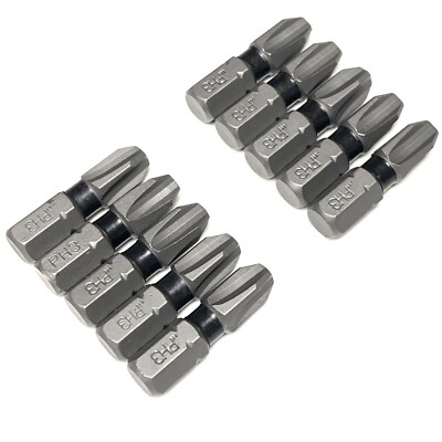 PH3 Phillips 1in. DEWALT Tough Grip 10 Pc Phillips Bit Set IMPACT READY NEW