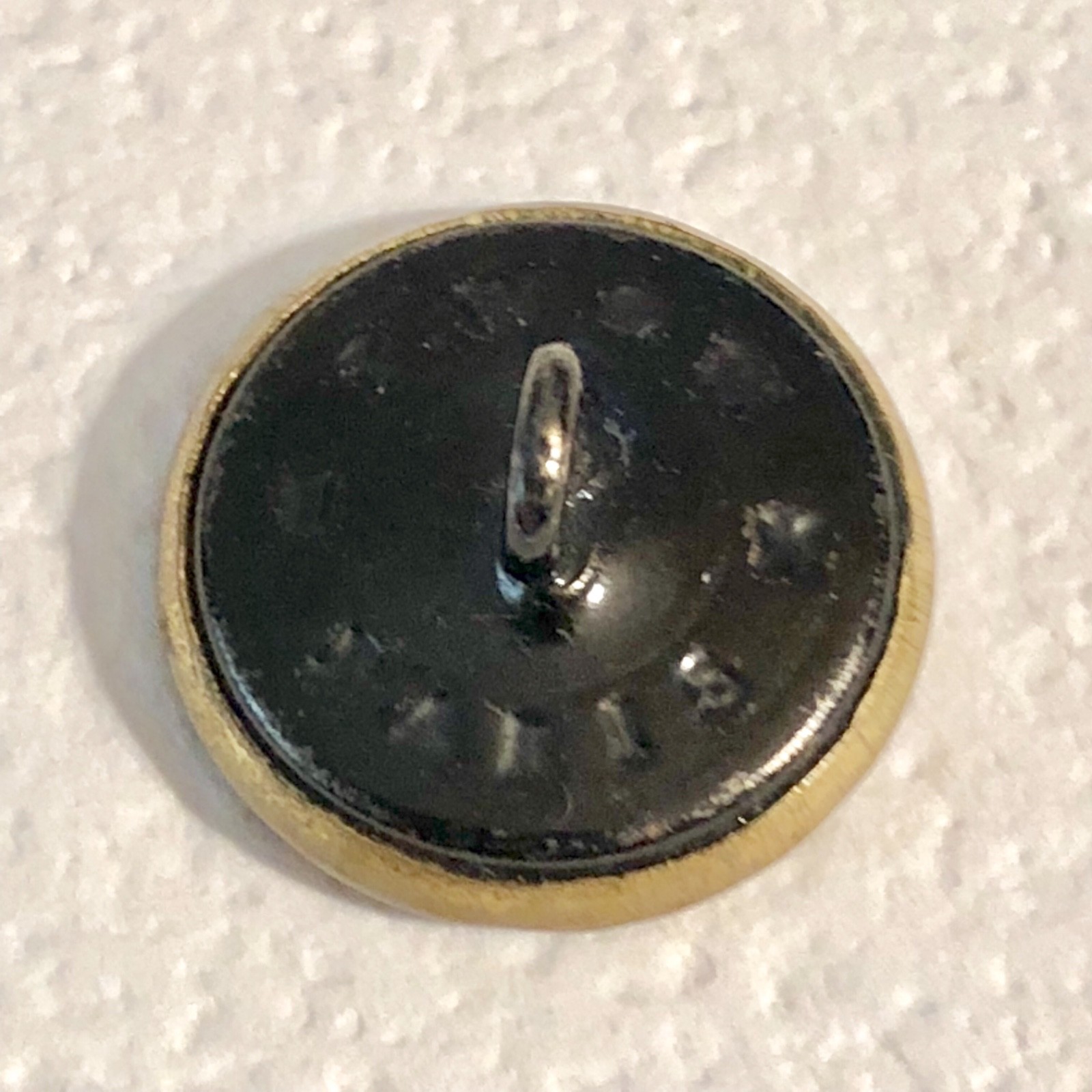 Antique Brass Button Armored Warrior - Paris Back