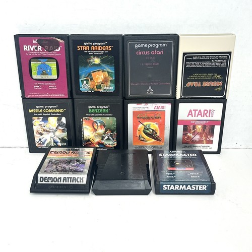 Atari 2600 Video Game Lot Of 11 Untested Mouse Trap Donkey Kong Swordquest