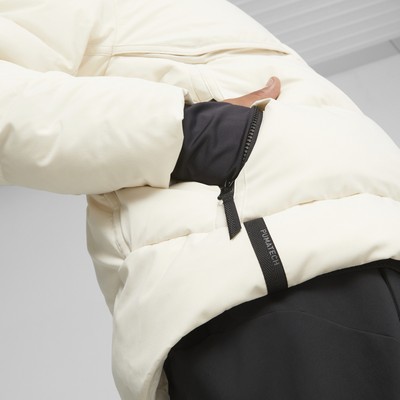Pre-owned Puma Men's Tech Jacket In White - Alpine Snow