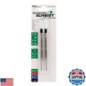 Schmidt P900 Ballpoint Tc Ball Parker Style Refill Fine Black, 2 Pack Blister (SC58139)